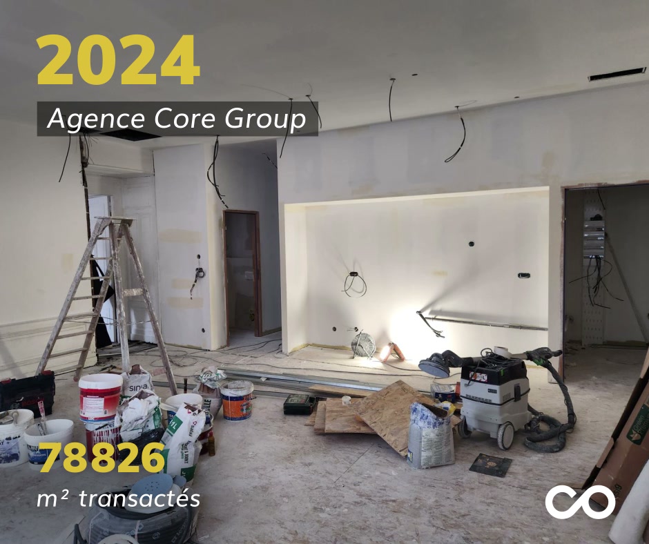 Les bureaux de Core Group en cours de travaux en 2024