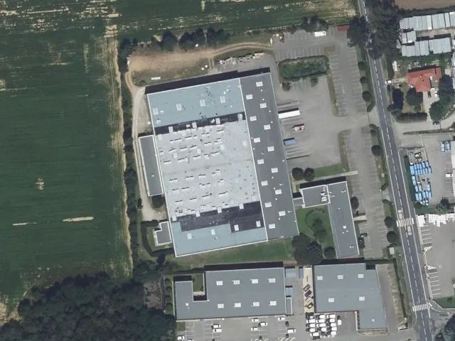 Vue aérienne du secteur de l’adresse, Corbas
