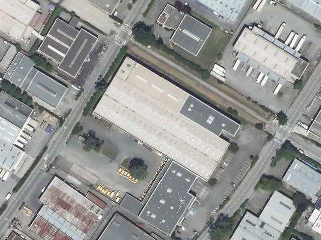 Vue aérienne du secteur de l’adresse, Vaulx-en-Velin