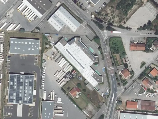 Vue aérienne du secteur de l’adresse, Corbas