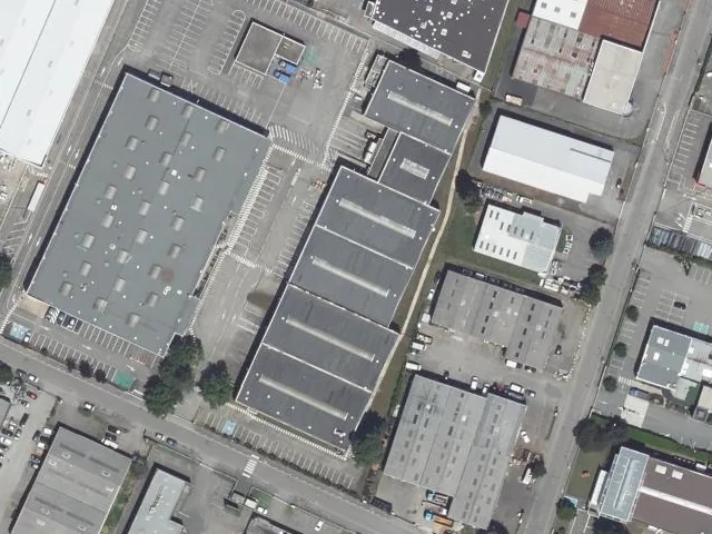 Vue aérienne du secteur de l’adresse, Chassieu