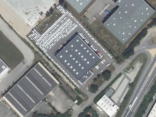 Vue aérienne du secteur de l’adresse, Corbas